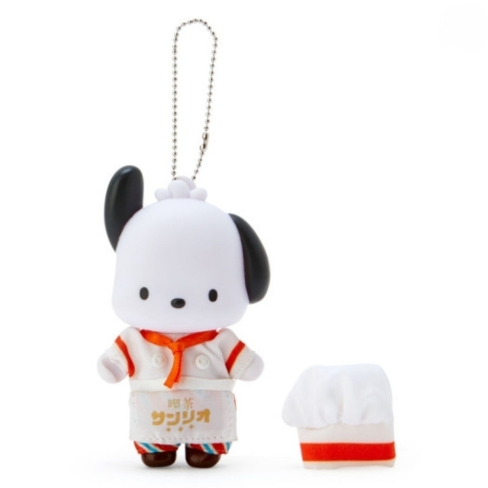 Sanrio Pochacco Chef Cafe Sanrio Vinyl Mascot Keychain - Picture 2 of 8